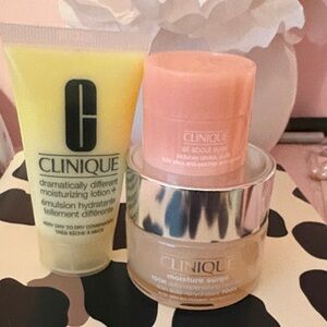 Clinique Skincare Trio — Yellow, Pink, Clear